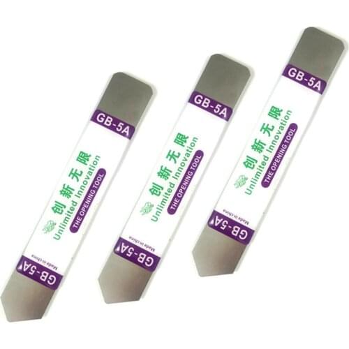 5 Pcs Soft Thin Stainless Steel Pry Blade LCD Screen Opening Tool For Mobile Phone Touch Screen Repair Kit Pry Slice