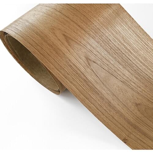 Natural Genuine Wood Veneer Sliced Thai Teak Veneer 0.3mm Backing Tissue for Furniture Guita Musical Instrument Audio Q/C
