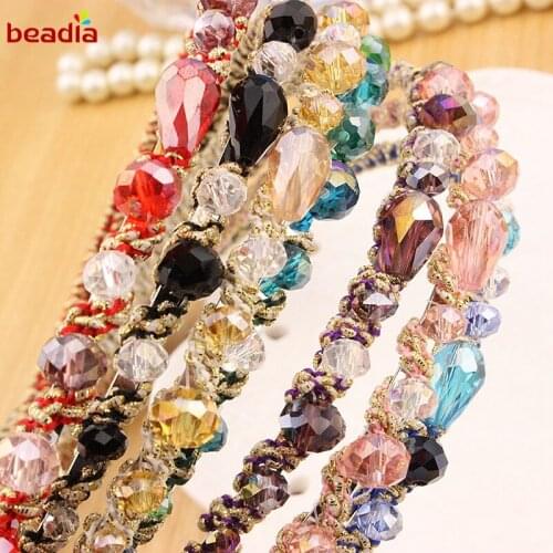 Colorful Glitterring HairBands Irregular Shape Straight Hairpin Headwear Girl Hair Fashion Jewelry Birthday Party 1pcs 7 Colors