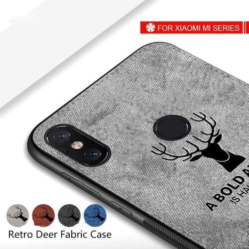 Deer Fabric Soft TPU edge Phone Case For Xiaomi pocophone poco f1 Protective Cover Shell mi8 mi6 mi5 mi 8 6 5 max 3 2 Coque capa