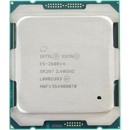 INTEL XEON E5 2680 V4 CPU PROCESSOR 14 CORE 2.40GHZ 35MB L3 CACHE 120W SR2N7