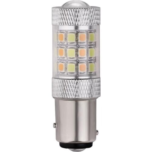 Samsung 2835 42smd 42led Super Bright Driving Light Turn Signal The New Hot Yellow and White Two-color Universal Aluminum 12-24V