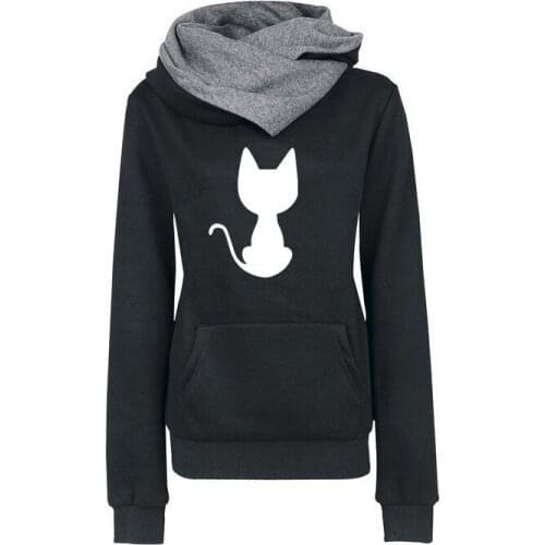 Hoodies Sweatshirt Women Autumn Winter Fleece Cotton Tracksuit Long Sleeve Pullover Streetwear Hooded Tops Jackets Oversized