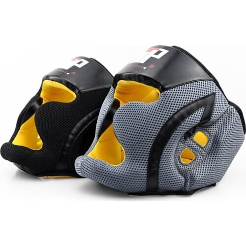 Top quality boxing head protector sanda training Headgear boxing Head Guard Training mesh Helmet Kick Boxing Protection Gear