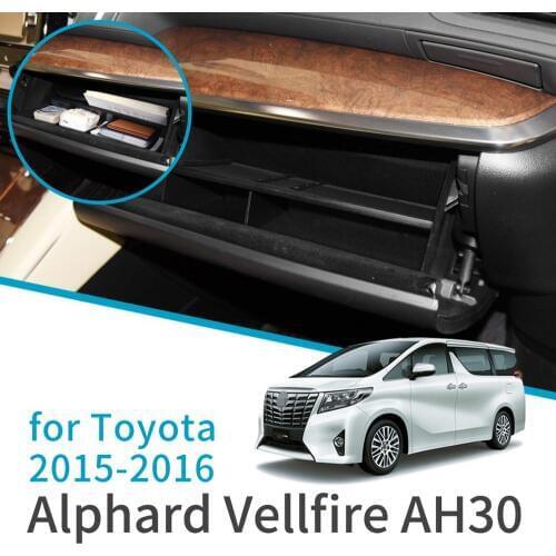 Smabee Car glove box storage box for Toyota Alphard 30 AH30 2015 ~ 2019 Co-pilot storage box Accessories Interval Partition Box