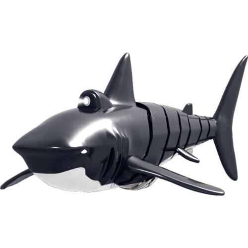 2.4G 4 Channel High Speed Remote Control Boat Simulation Shark Boat with Light Effects Underwater Game Toys
