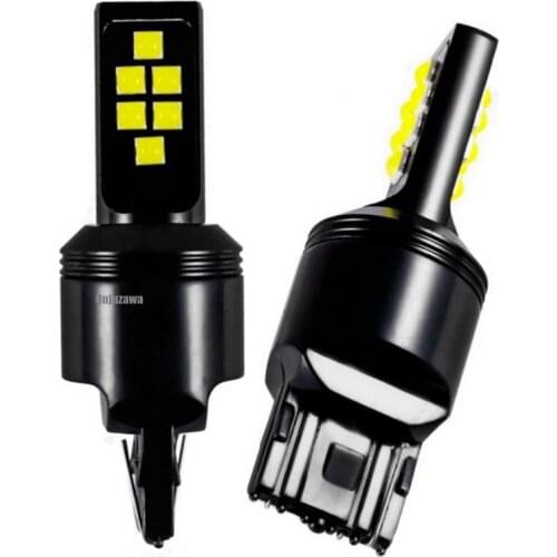 2Pcs New T20 7440 W21W WY21W CREE Chip LED Auto Turn Signal Backup Reverse Light Tail Brake Bulb Fog Lamp Daytime Running Light