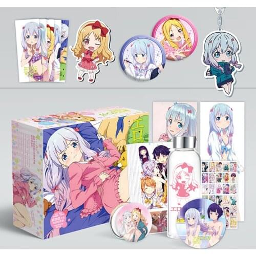 Anime Eromanga Sensei Gift Box Toys Lumine Keychain Badge Pins Postcard Water Cup Bookmark Mirror Poster Fridge DIY Stickers Toy