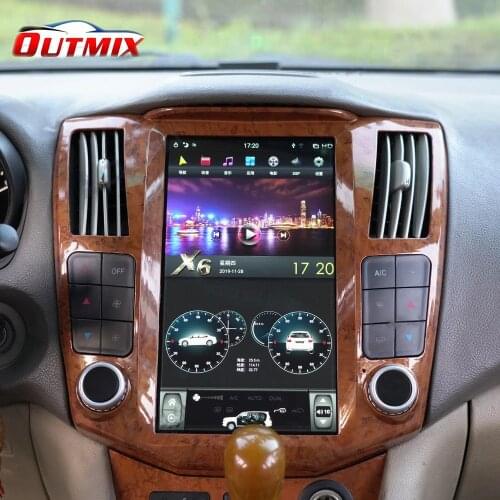 11.8 " Vertical Tesla PX6 Android 9 CARPLAY Car Radio Multimedia Player For Lexus RX/Toyota Harrier 2003+ Car GPS Navigation DSP