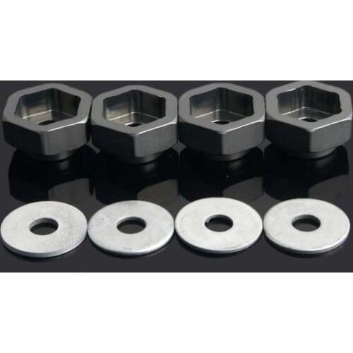 Free Shipping 4 Pcs 12mm to 17mm Wheel Hub Adapter Aluminium Alloy Conversion Coupler Spare Parts for RC Car GF01