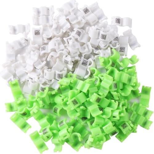 DIY R16U Bird clip ring Plastic Foot Rings Colorful Birds Acacia Canary All kinds of bird 2.7mm 3mm 4mm 4.5mm 5mm 200 Pcs/Set