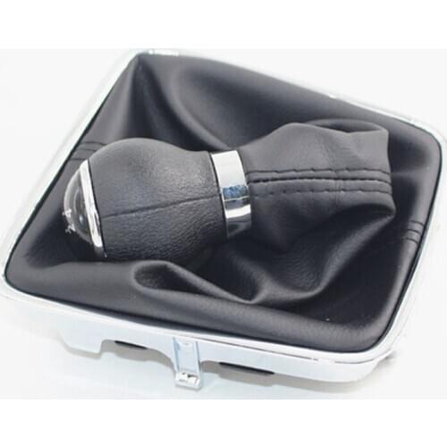For VW Tiguan 2008 2009 2010 2011 Car-Styling New 6 Speed Car Gear Stick Shift Knob With Leather Boot