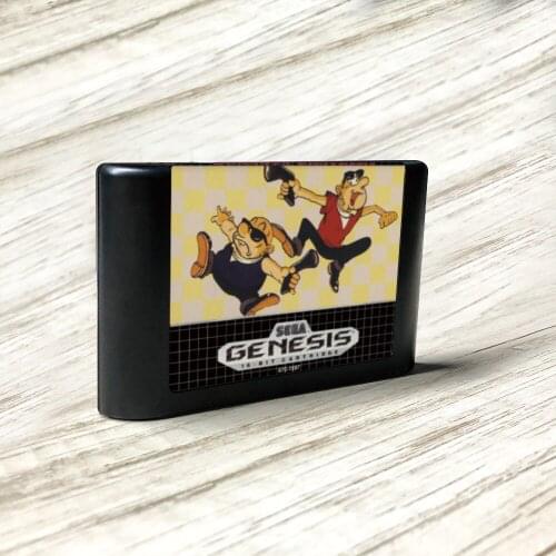 Bonanza Bros - USA Label Flashkit MD Electroless Gold PCB Card for Sega Genesis Megadrive Video Game Console