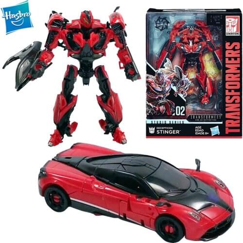 Original Hasbro Transformers Studio Series 02 Stinger Movie Version Transformer Masterpiece Robot PVC Action Figures Toys 14cm