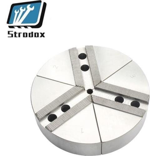 High quality Hydraulic Three-jaw Hydraulic fan-shaped chuck Oil soft claws, hydraulic claws hydraulic jaws hydraulic claws 5 6