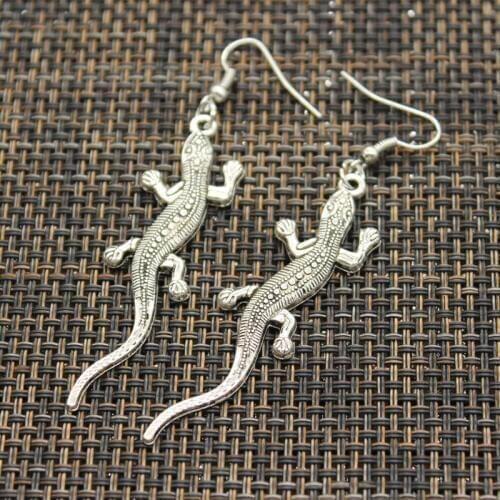 Hot Sales Lizard Gecko Pendants DIY Earringgs For Girl Gift