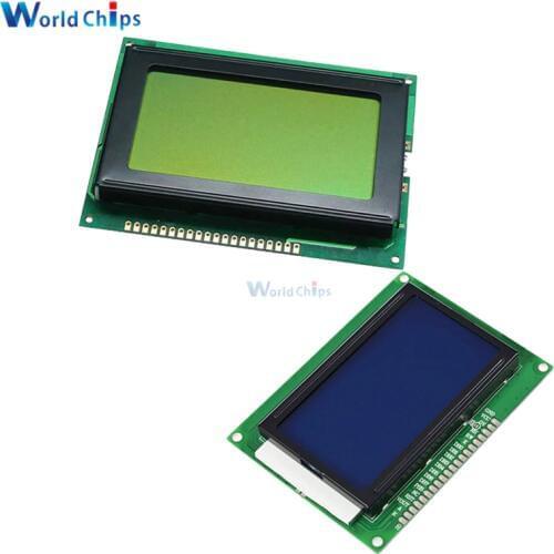 12864 128x64 Dots Graphic Yellow Green/Blue Color with Backlight LCD Display Module for arduino Raspberry Pi Diy Kit