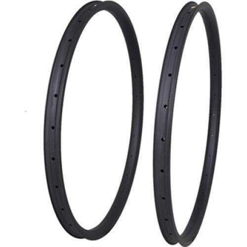 Chinese 29er mtb tubuless/hookless rims/one pair full carbon mountain bicycle rims 32H UD matt 35mm width 25mm depth
