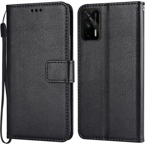Flip Leather Case for Realme GT 5G Case Classic Wallet Phone Case for Realme GT 5G Funda on GT 5G Back Cover Soft Coque