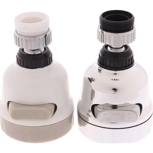 Kitchen 3 Modes 360 Rotatable Tap Faucet Aerator Bubble Flexible Water Saving High Pressure Filter Adapter Sprayer