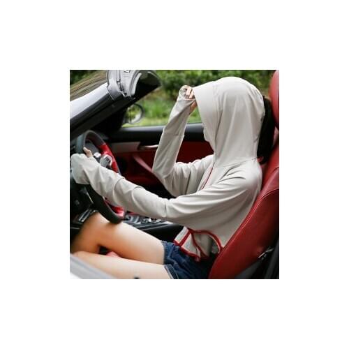 In the new summer, womens arm sleeves of car drivers are protected from sun. Silk covered arms protect against sunburn