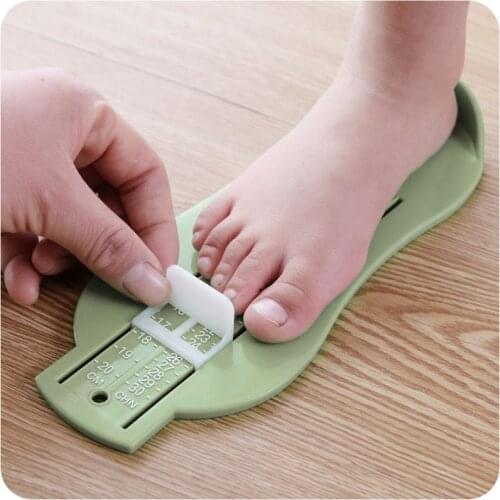 Baby Foot Ruler 3 Colors Kid Infant Foot Measure Gauge Adjustable Range 0-20cm size Child Foot Measure Props Measuring Ruler