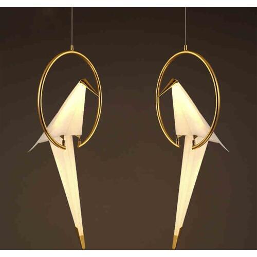 Nordic Crane Chandelier Fixture Ceiling Lamp Droplight Light For Cafe Bar Store Hotel Dining Room Restaurant