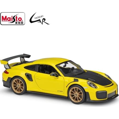 Maisto 1:24 Model Car Simulation Alloy Racing Metal Toy Car Children Toy Gift Collection 2018 Porsche 911 GT2 RS