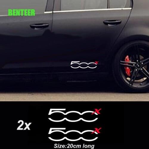 2pcs Car Body Sticker For Fiat 500x