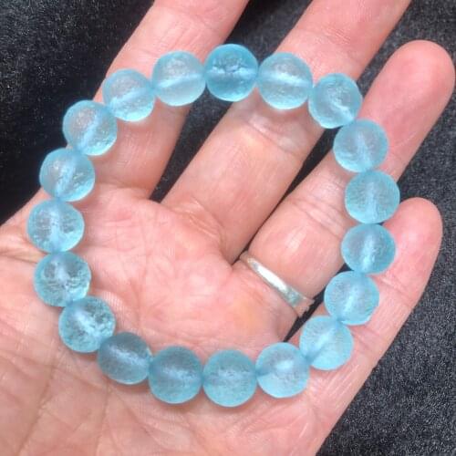 Natural Czech meteorite boulder crystal energy stone bracelet