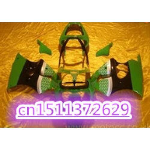 ZX-6R green white black Motorcycle Fairings for Kawasaki ZX-6R 2000 2001 2002 Ninja 636 ZX6R 00 01 02 fairing body kit-Dor D