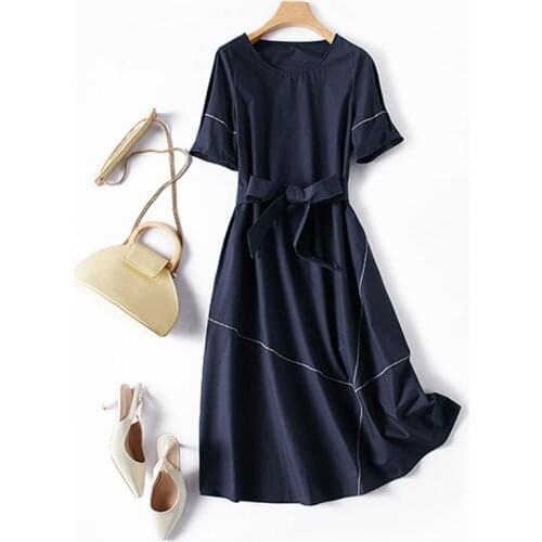 Oumengka Solid Summer Dresses