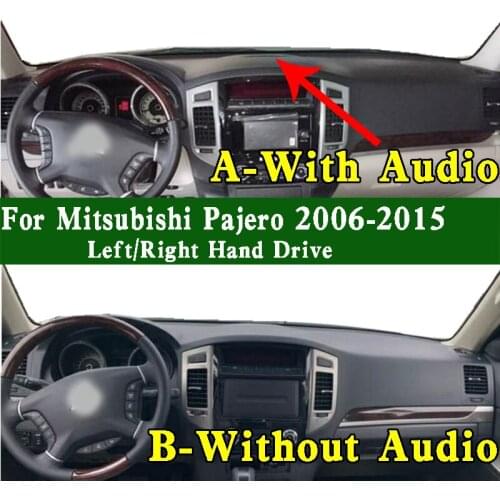 Fits Mitsubishi Pajero V80 V87 V95 V93 V97 2006-2015 Dashmat Dashboard Cover Instrument Panel Protective Pad Dash Mat Carpet