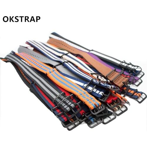 Nylon Watch Band For NATO 18MM 20MM 22MM 24MM Bracelet Replacement Wristband Fashion and Breathable Adjustable Strap