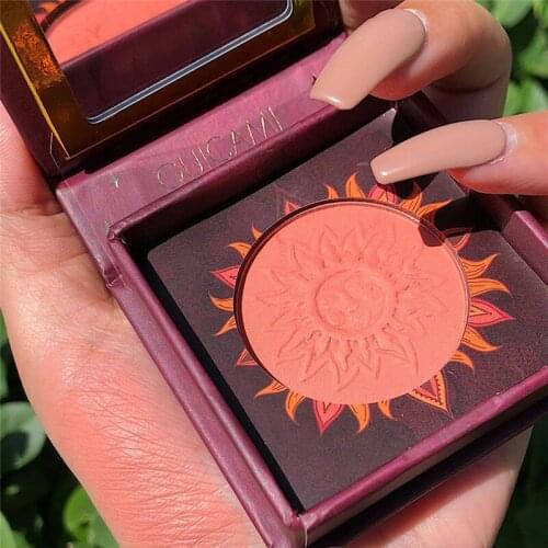 GUICAMI Blush Maquiagem Soft Smooth Mineralize Makeup Blush Professional Face Makeup Blush Powder 6 Colors to Choose