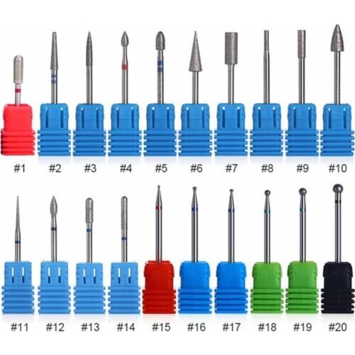 20 Pcs Nail Tungsten Steel Alloy Grinding Head Grinding Machine Dedicated Sander Nail Drill Bit Tool Polishing Tool