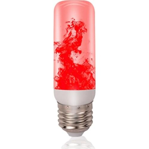LED Flicker Flame Light Bulb Simulated Burning Fire Effect Xmas Party E27 Lamp