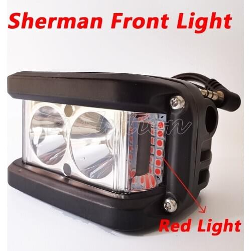 Veteran Sherman Red front light rear light Leaperkim EUC LED headlight back light parts
