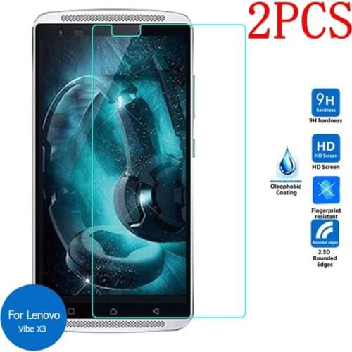 2PCS Original Tempered Glass For Lenovo Vibe X3 Screen Protector protective film For X3a40 X3c50 X3c70 Glass