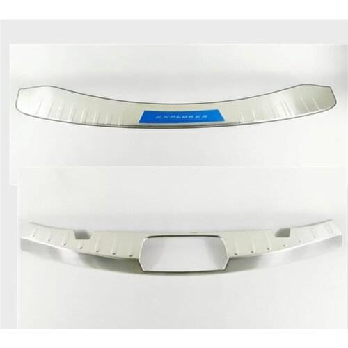 High-quality stainless steel Rear bumper Protector Sill Trunk Tread Plate Trim For ford Explorer 2016-2019,Car-Styling