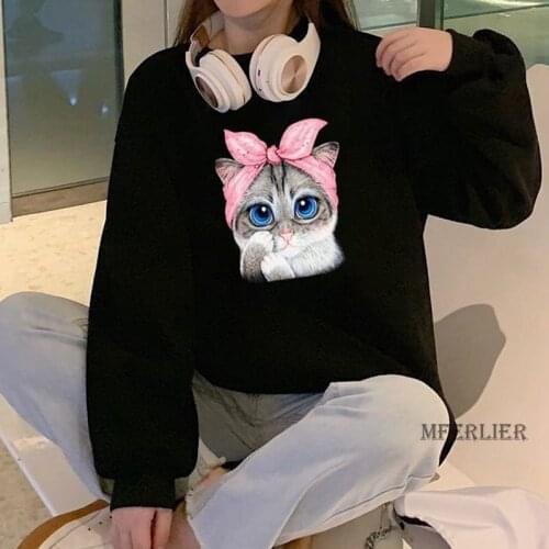 Size 6XL 150kg Autumn Sweet T Shirt for Women O Neck Long Sleeve Cartoon Print T shirt Large Size Loose Tops Tees for Female