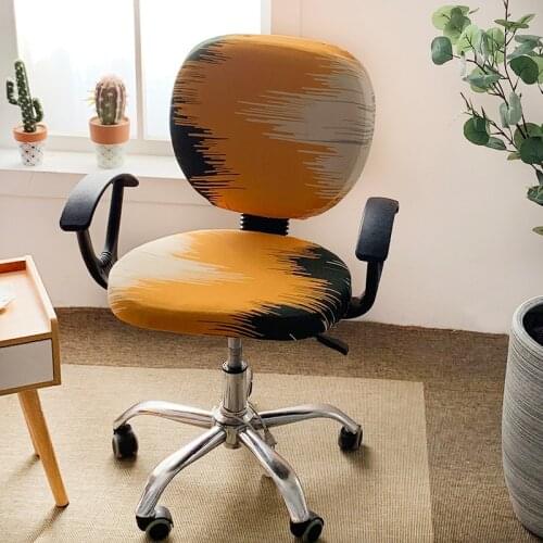 Computer chair cover slipcovers for dining room chair protector chair cover elastic solid printed stretch chair cover