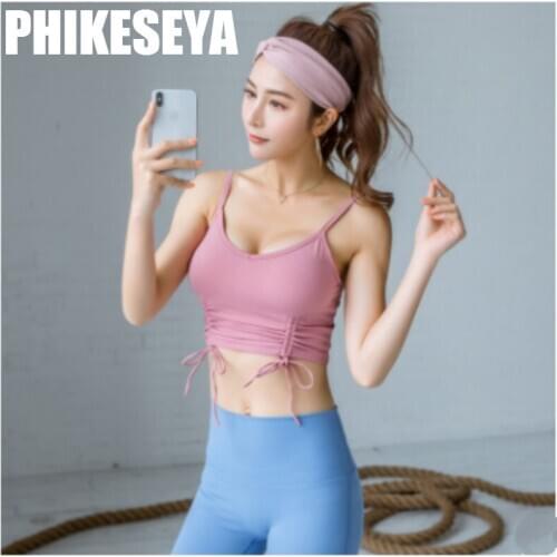 Women Sexy Tops Breathable Sports Bras Girdle and Show Thin Yoga Seamless Tops Running Fitness Vest Gym Workout Bras Underwear