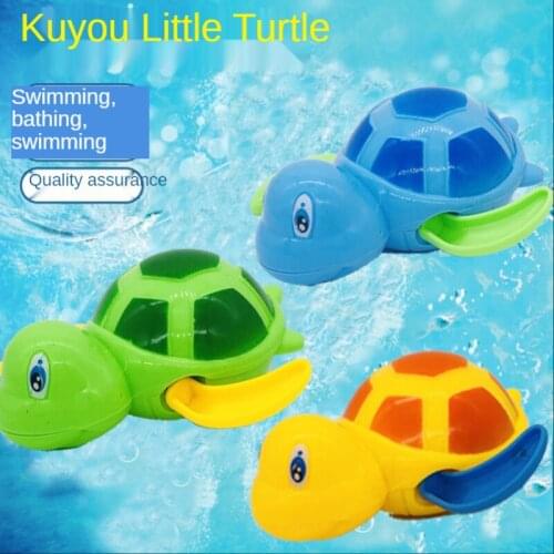 1pc Cute Cartoon Child Bath Toys Wind-up Turtle Bathroom Baby Animal Watch Little Turtle Shaped Swimming Shower Toys