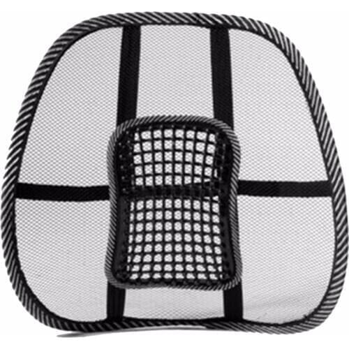 1Pcs Hot Sale Car Seat Back Cushion Mesh Chair Auto Sofa Cool Massage Cushion Lumbar Back Brace Pillow Lumbar Car Backrest Pad