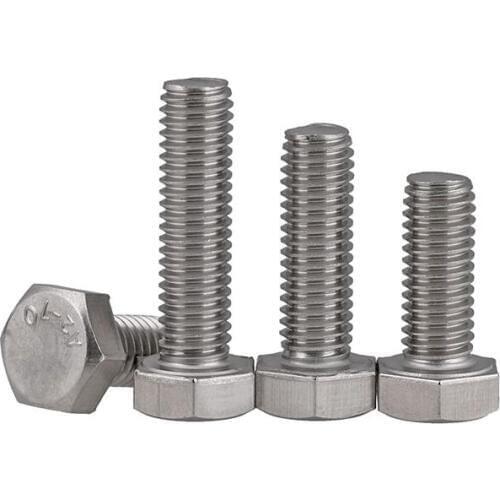 10pcs M3 stainless steel hexagon head bolts mechanical screw furniture decoration screws 6mm-30mm length