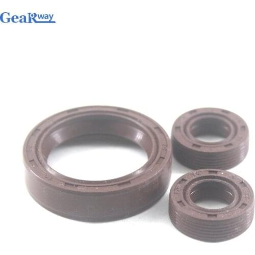 5pcs Fluorine Rubber TC Skeleton Oil Seal Brown FKM TC Oil Seal 7x16x7/8x22x8/10x22x8mm Oil Resistance TC Radical Shaft Oil Seal