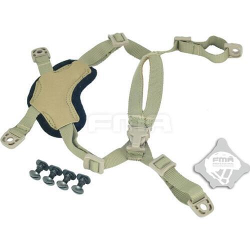 FMA Tactical Helmet accessories War game Gear Army Adjustable helmet strap gear of war figure Airsoft Paintball Suspension TB956