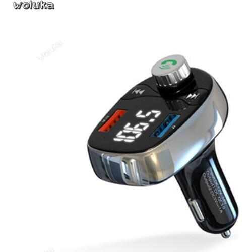 Car MP3 Multifunction Bluetooth Receiver Car Charger Cigarette Lighter Car Music U Disk Player CD50 Q04