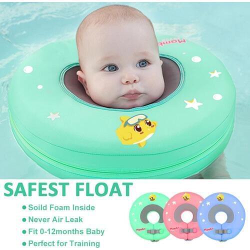 Baby infant Swimming neck Float No Inflatable Swimming Pool ring Safety Swim Training Aid for Bathtub Pools Swim Trainer